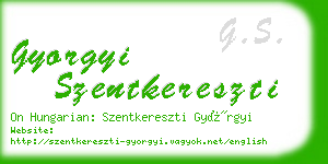 gyorgyi szentkereszti business card